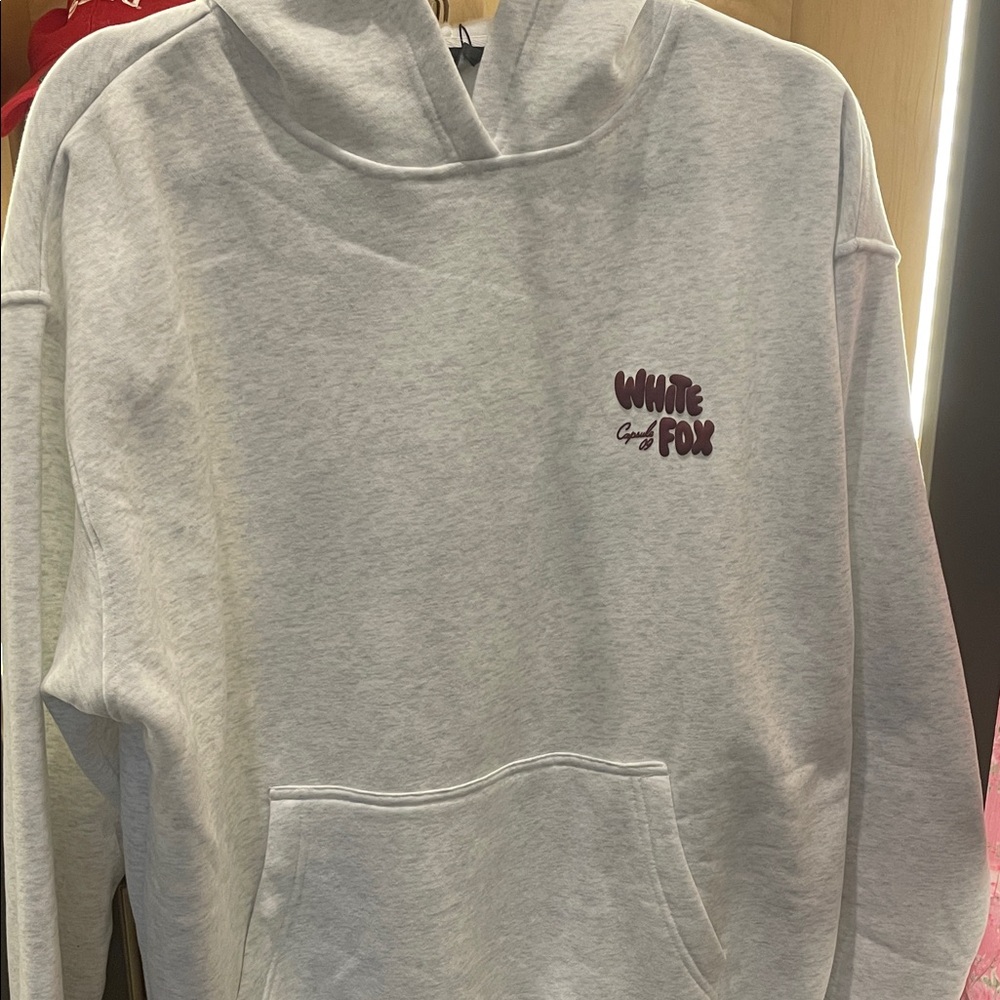 NWT- White Fox Hoodie